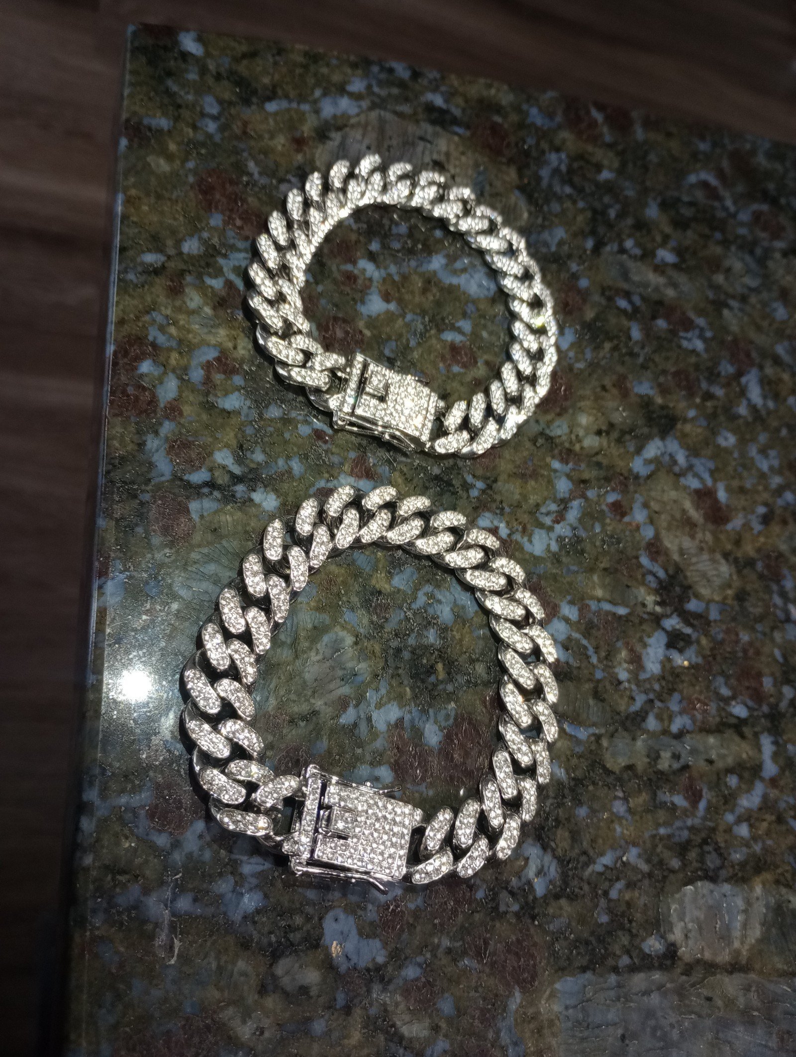 two beautiful brilliant lab diamond bracelet set combination two