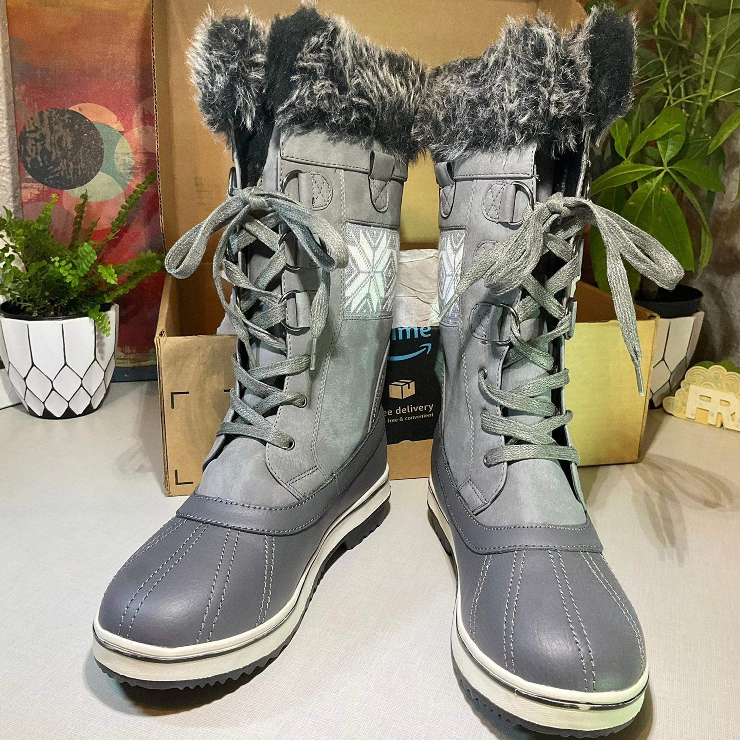 Northside Women's Snow Boot,Gray, 9 M US