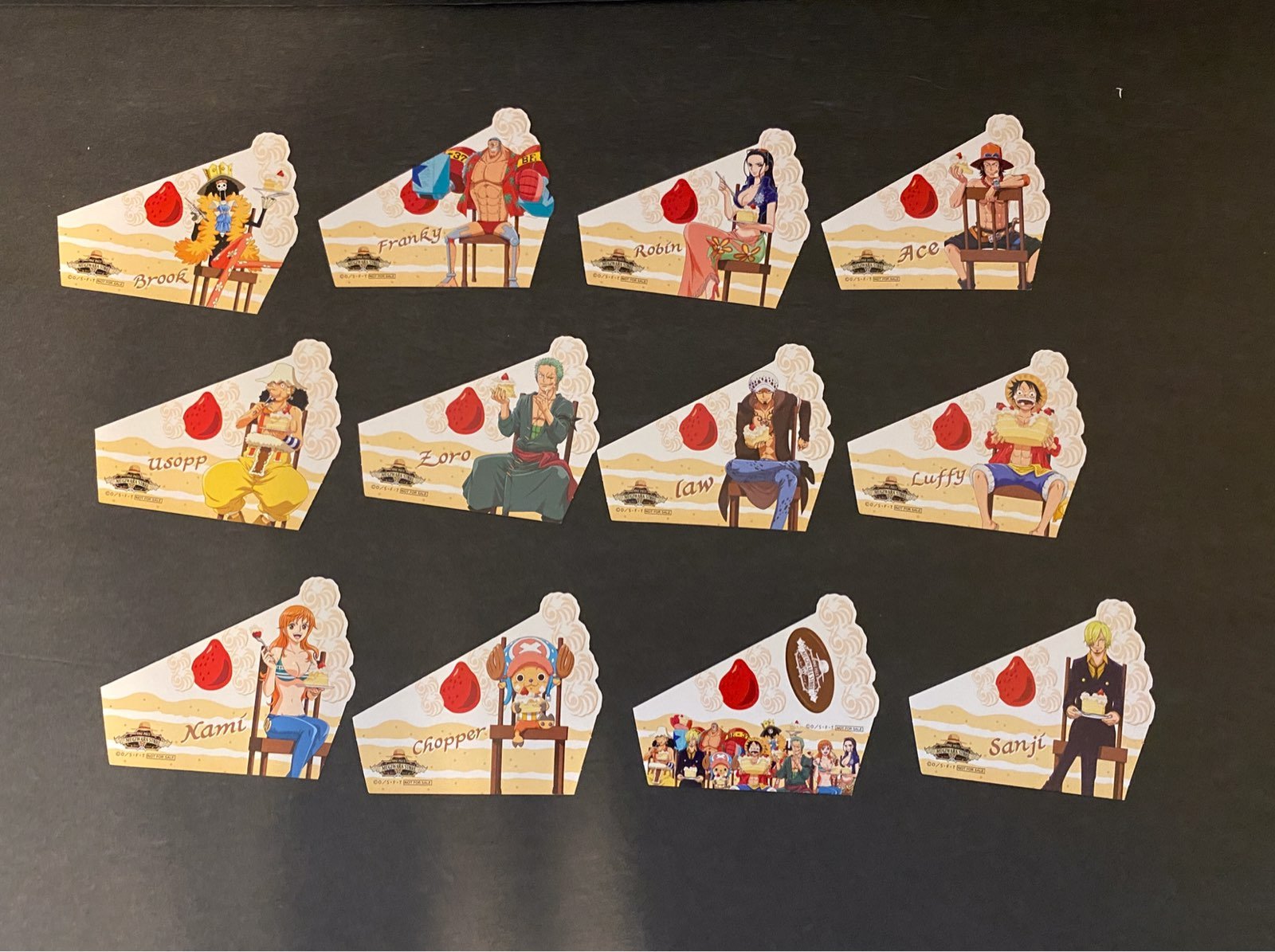 One piece manga bookmark set