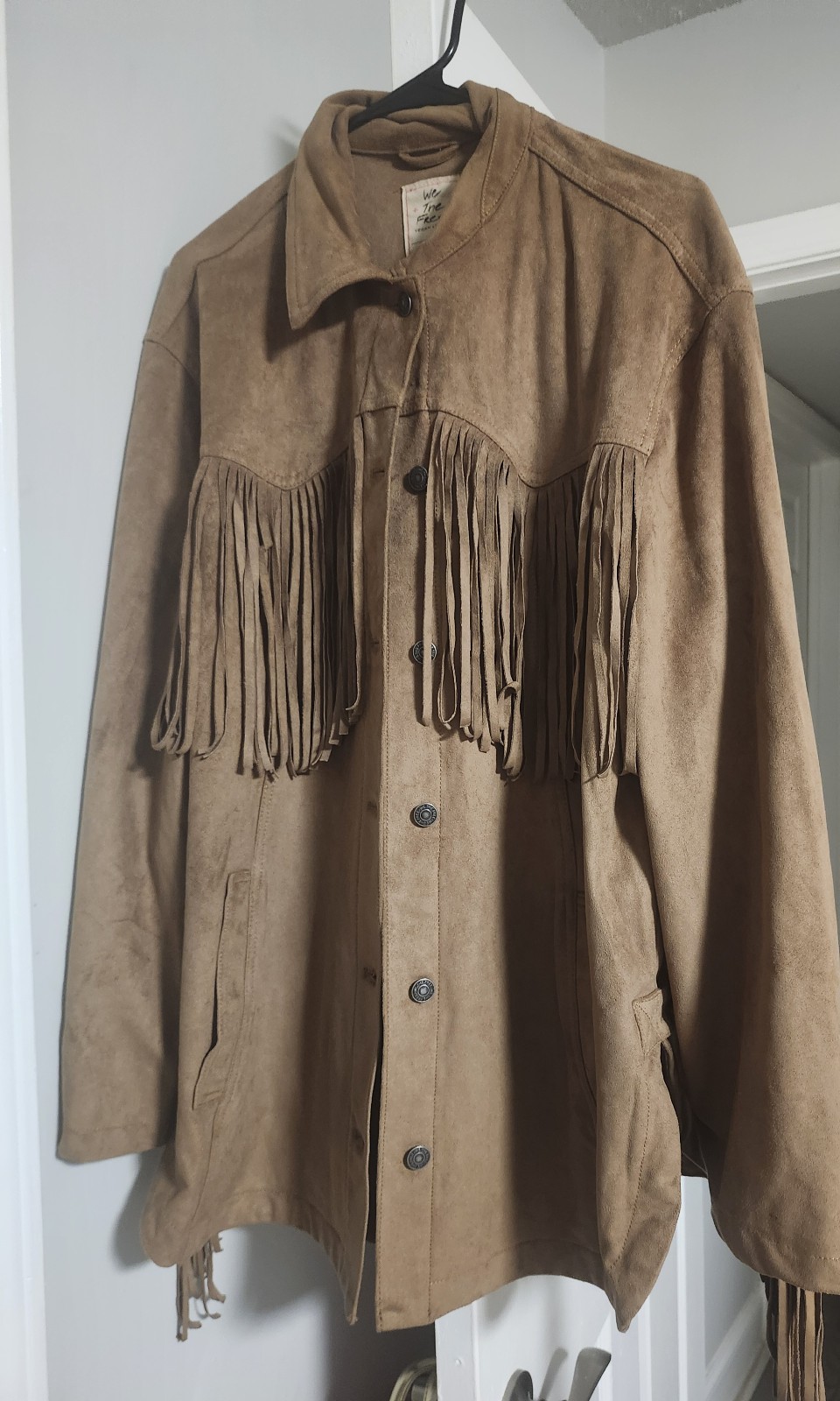 We the free Suede Fringe Jacket