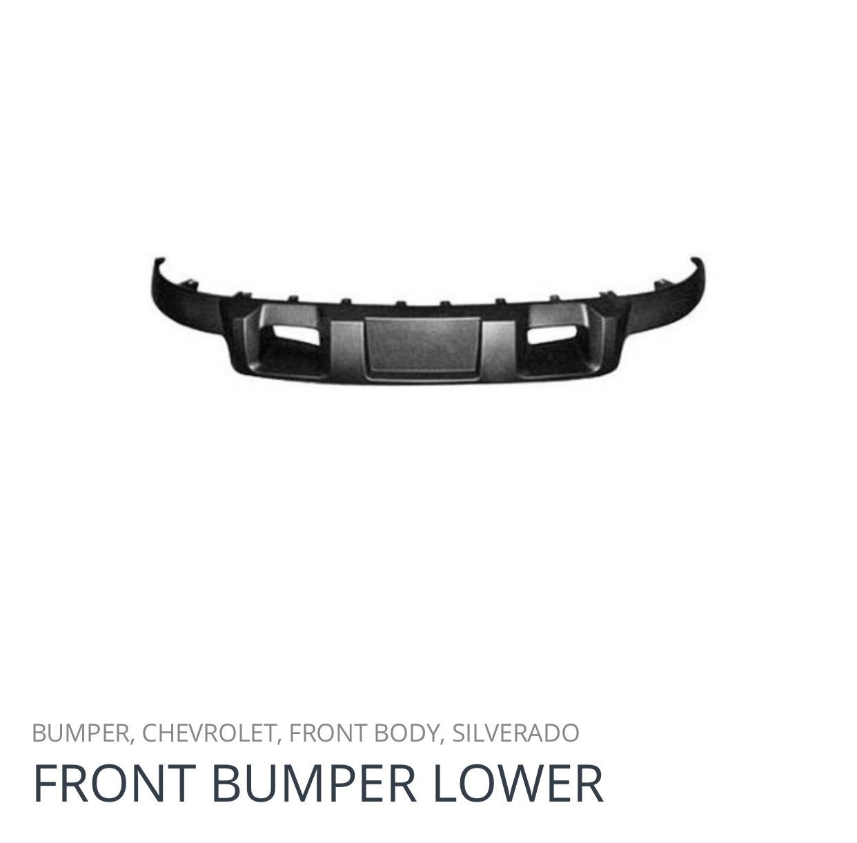 2011 chevy silverado front bumper
