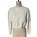 Everlane Organic Cotton Cropped Crew Sweatshirt in Cream Size Small