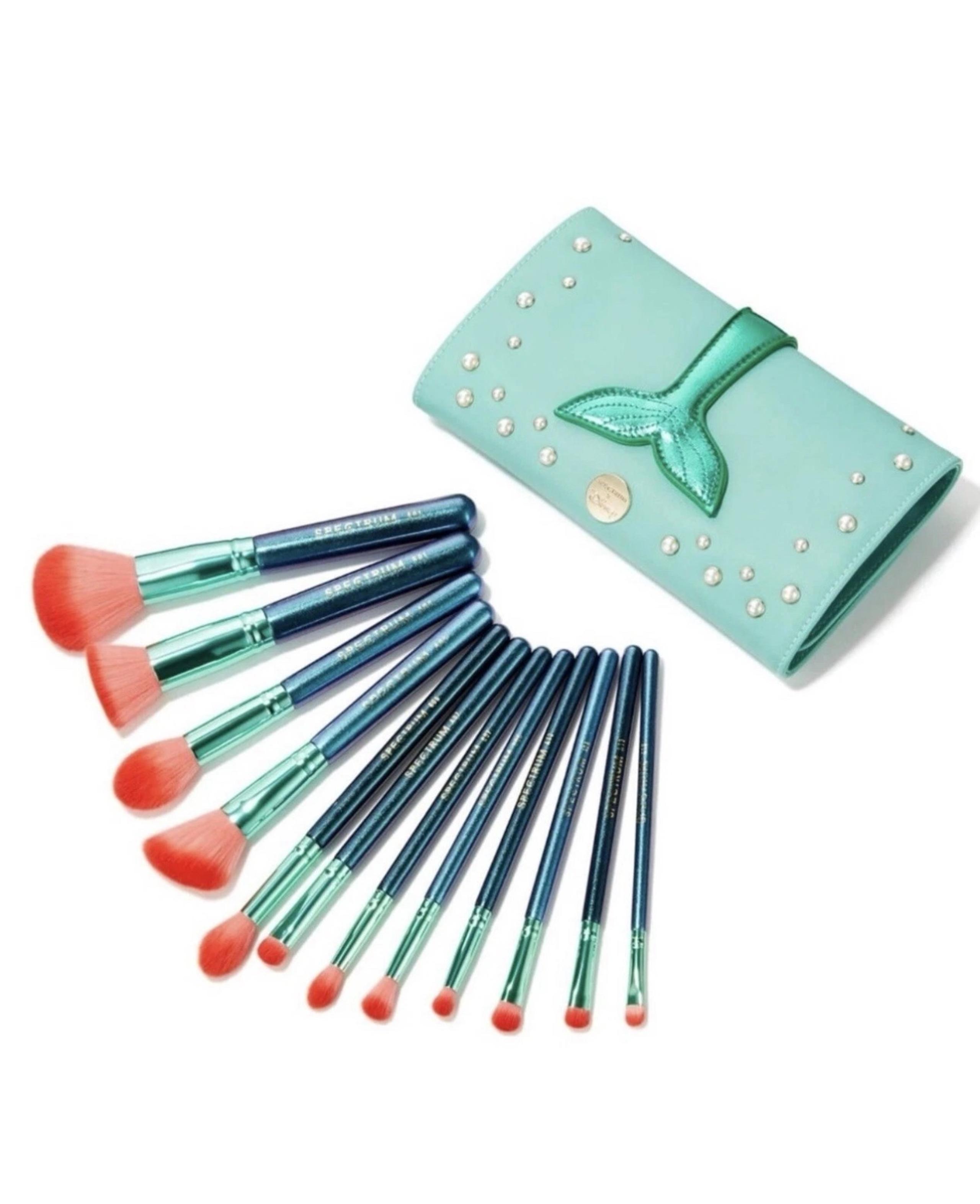 RARE Spectrum X Disney- The Little Mermaid Ariel 12 Pc Brush Collection