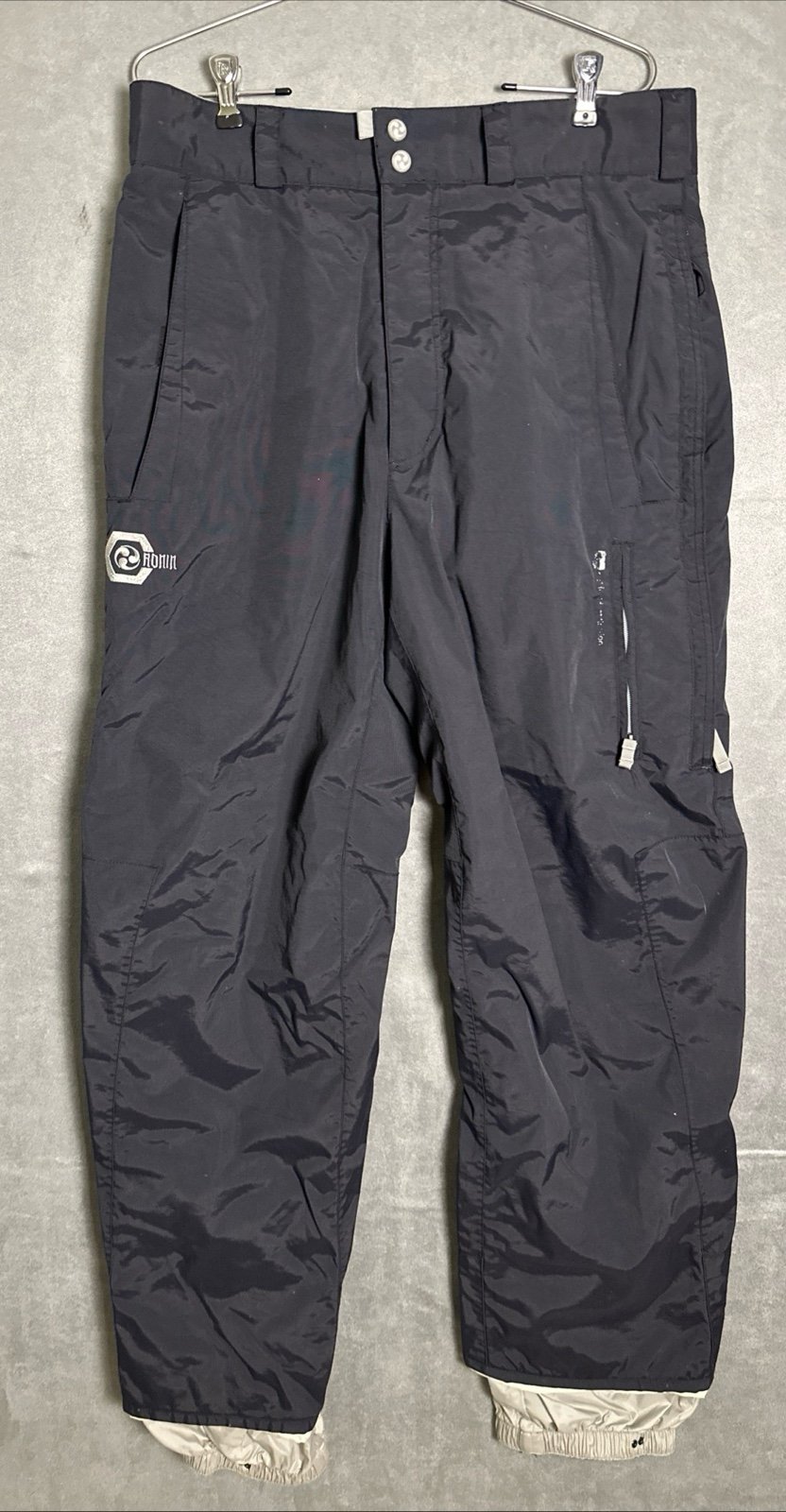 Burton Ronin Snow Pants Men’s Size Medium Tall Black Nylon Snowboarding Skiing