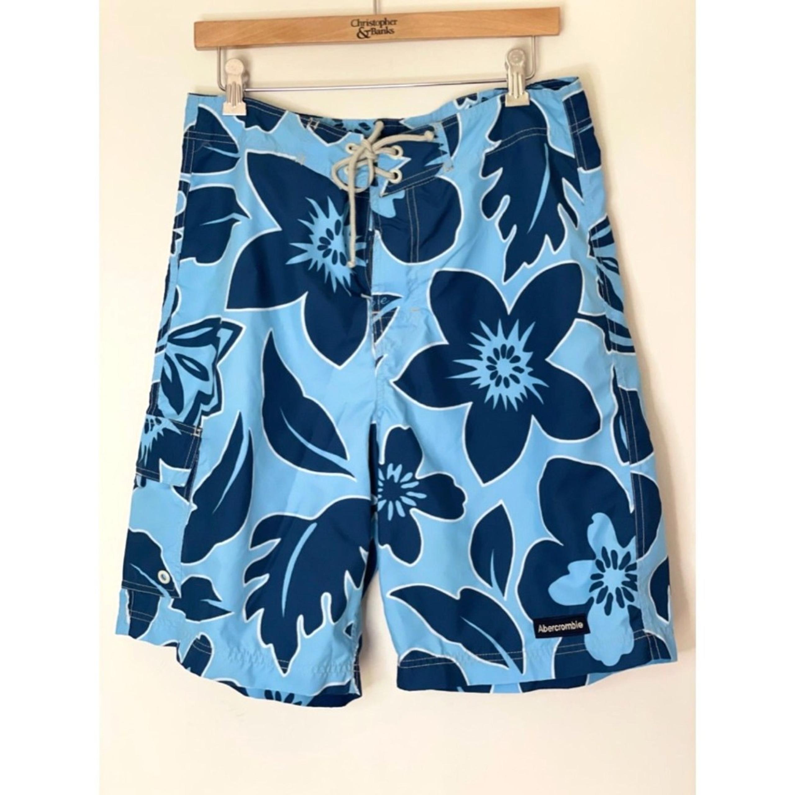 Abercrombie Board Shorts Men's tropical Hawaiian with pockets Size 32 (m21)