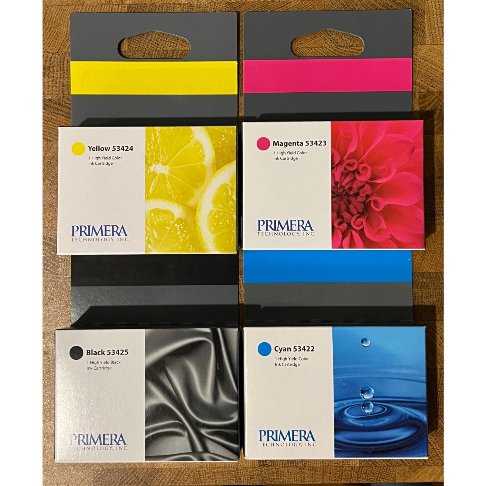 Primera 53428 OEM Ink Cartridge Set of 4 for LX900 Color Label Printer - New!
