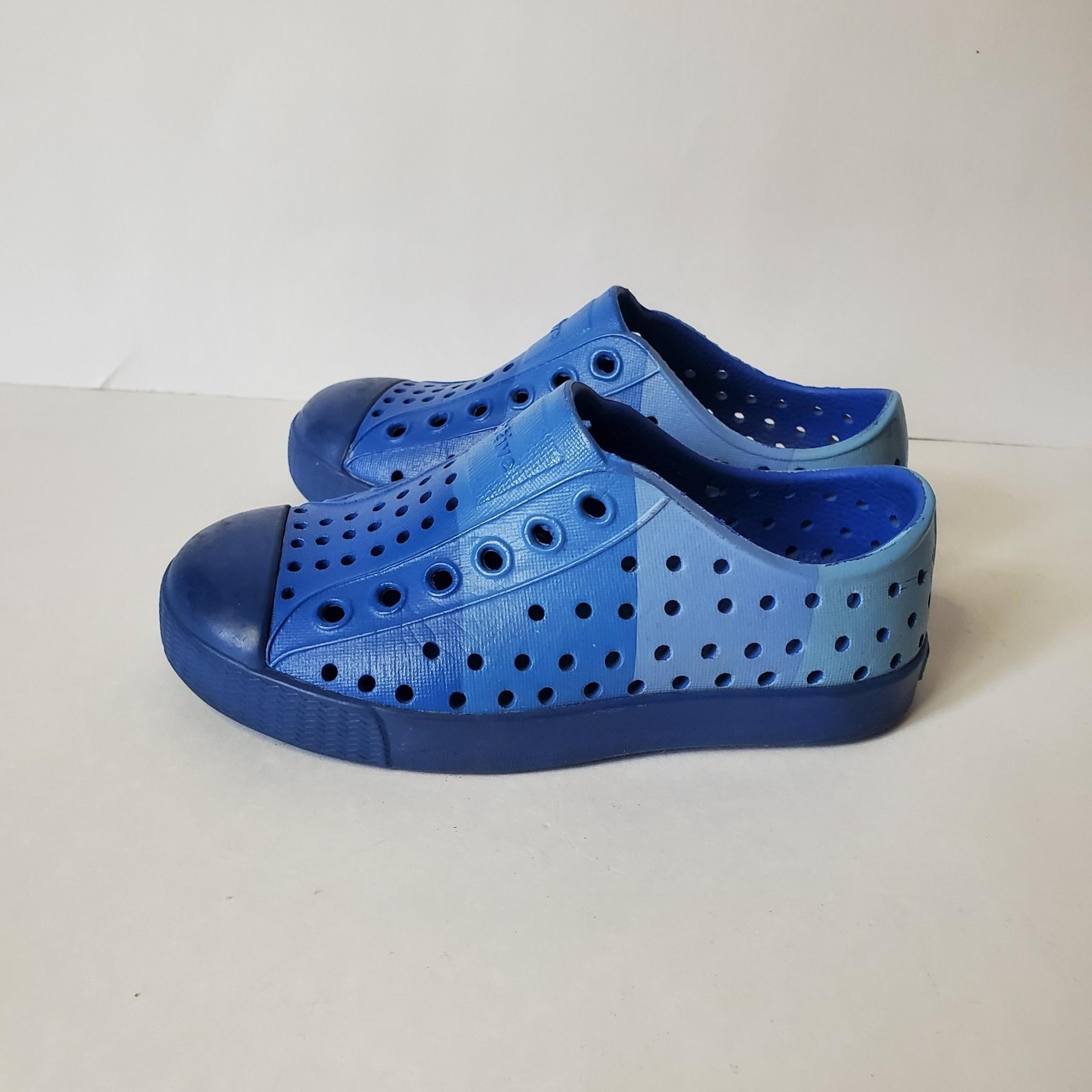 Native X Crayola Jefferson Water Sandals Shoes Blue Slip On Color Block  Size C7