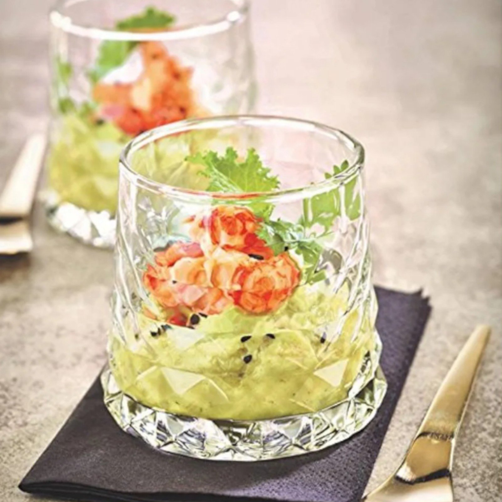Durobor 4oz Set On 6 Gem Appetizer And Dessert Glass