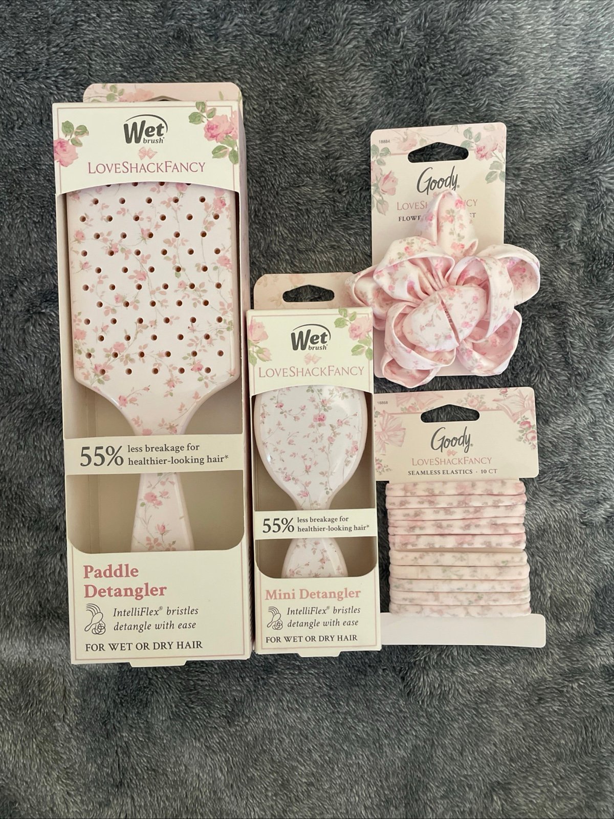 Goody Wet Brush x Love Shack Fancy English Ivy Pink Bundle IN HAND FAST SHIP