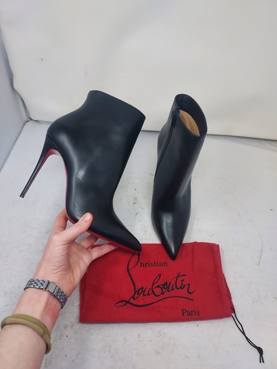 CHRISTIAN LOUBOUTIN Black So Kate Ankle Boot