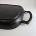 NICE Vintage Richard Nissen Denmark Cast Iron Grill Pan Platter Wood Tray Cradle
