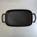 NICE Vintage Richard Nissen Denmark Cast Iron Grill Pan Platter Wood Tray Cradle
