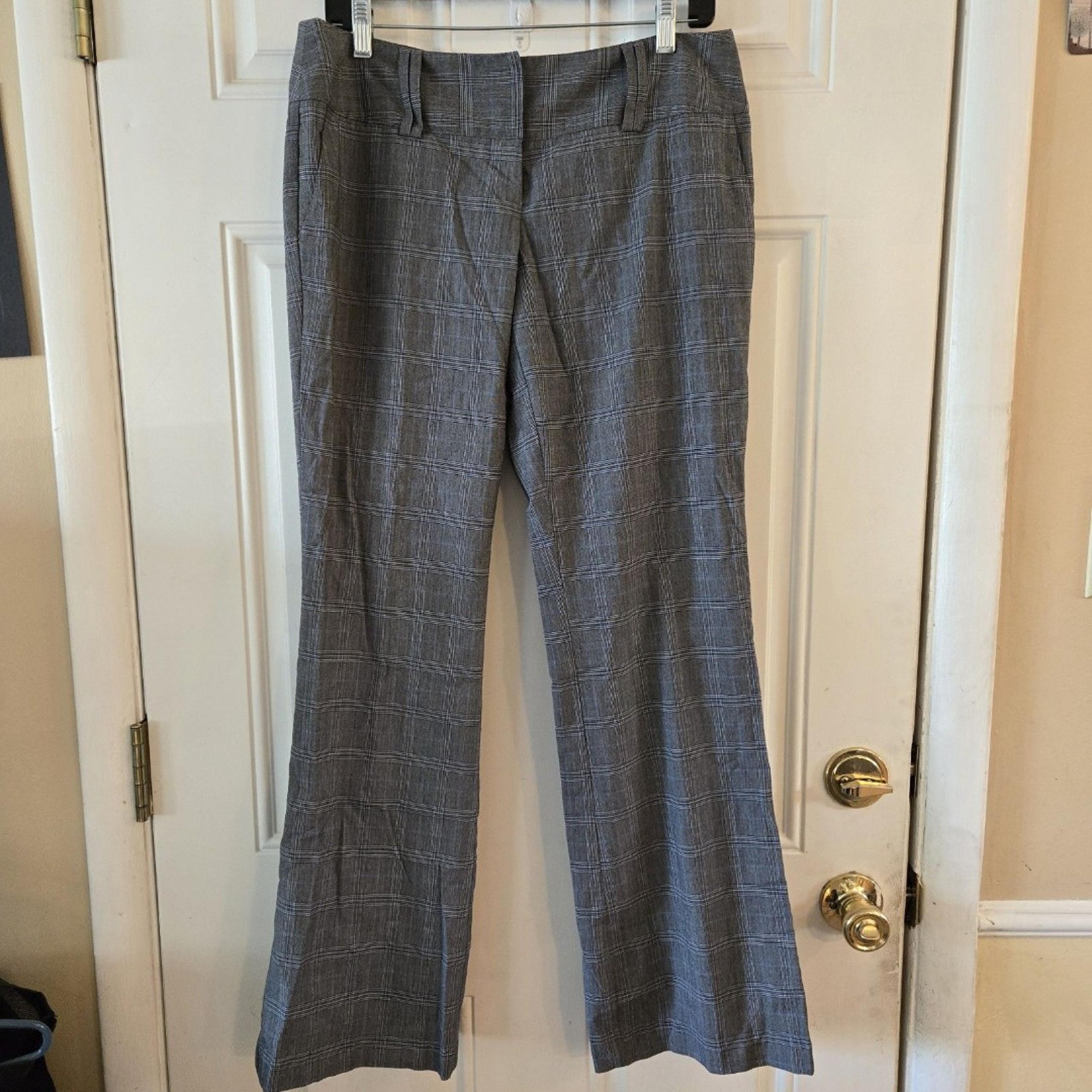 No Boundaries Dress Pants Juniors Sz 11 Slacks Gray Trousers Y2K Flare Low Rise