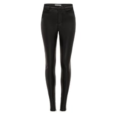 BRAND NEW WITH TAGS LEAU SYNDER VEGAN LEATHER SKINNY PANTS - BLACK