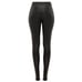 BRAND NEW WITH TAGS LEAU SYNDER VEGAN LEATHER SKINNY PANTS - BLACK