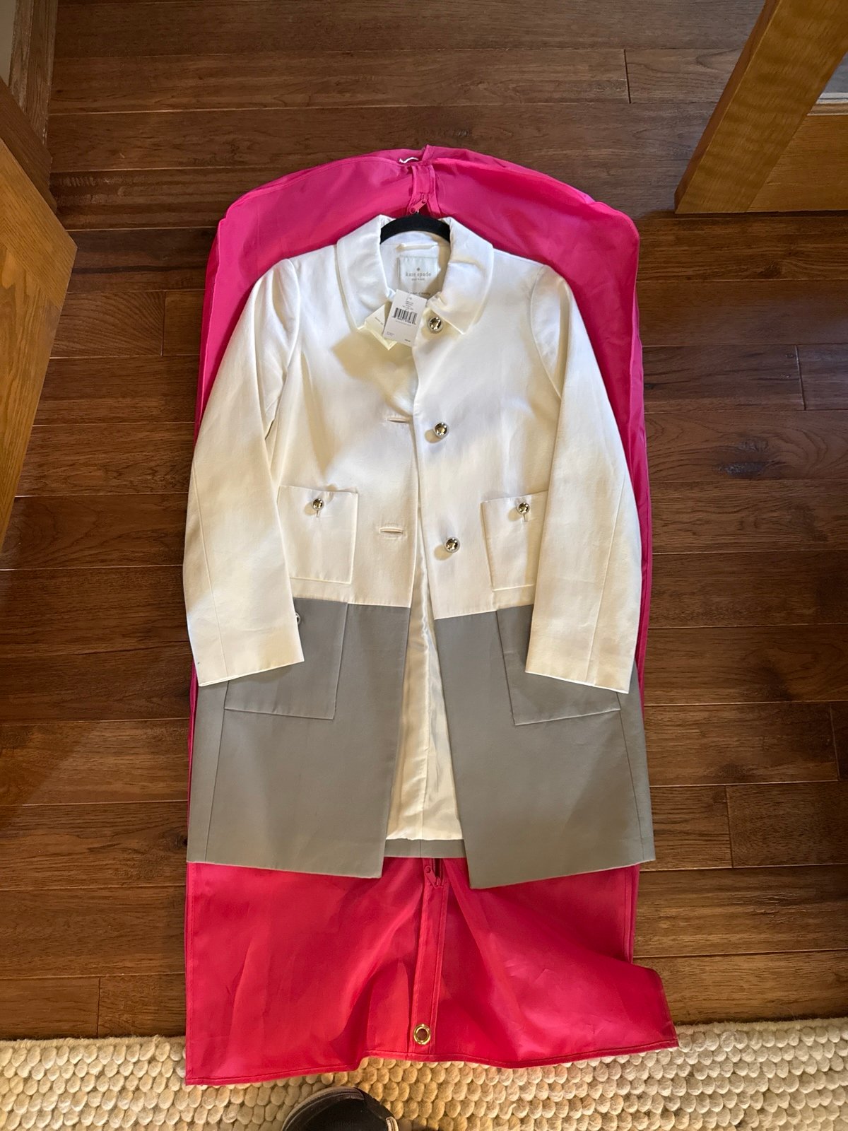 Kate Spade color block coat new with tags