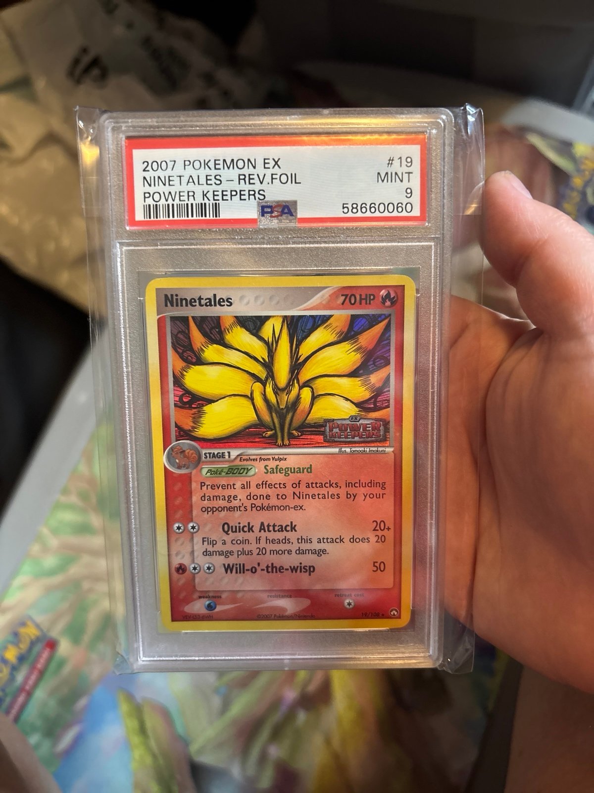PSA 9 NINETALES 2007