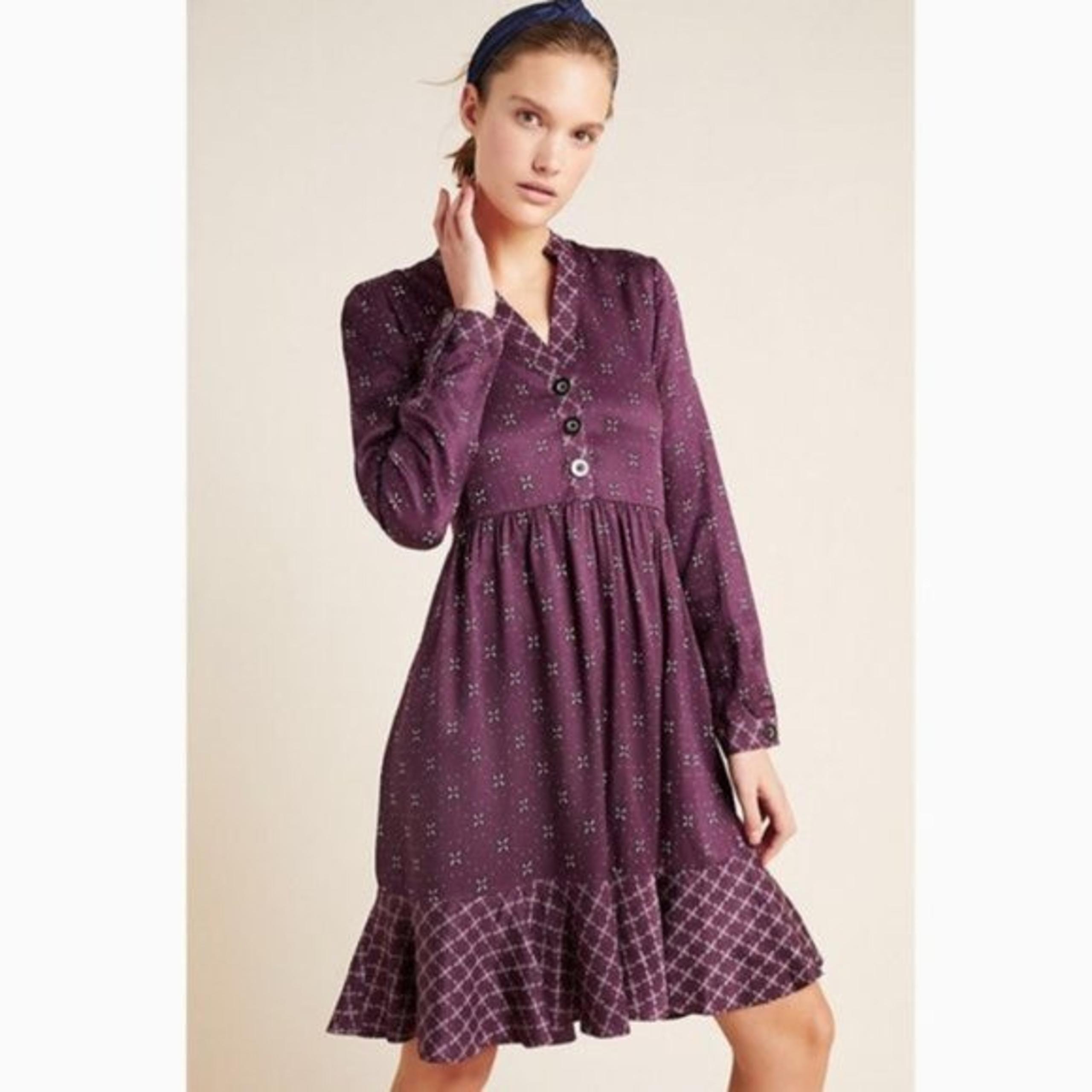 Anthropologie Gillian Abstract Shirtdress XXS new with tag nwt