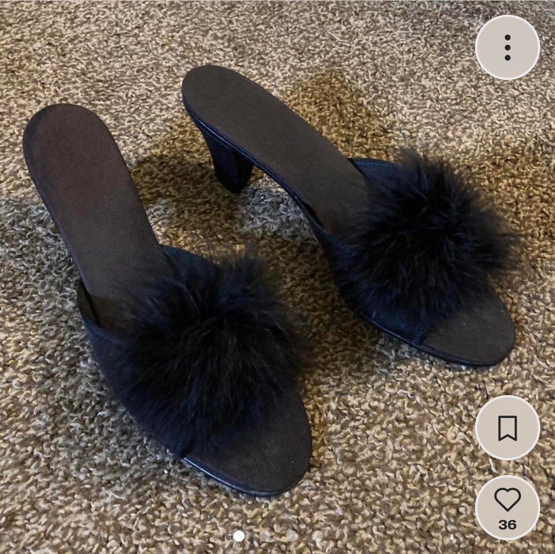 Vintage boudoir slippers