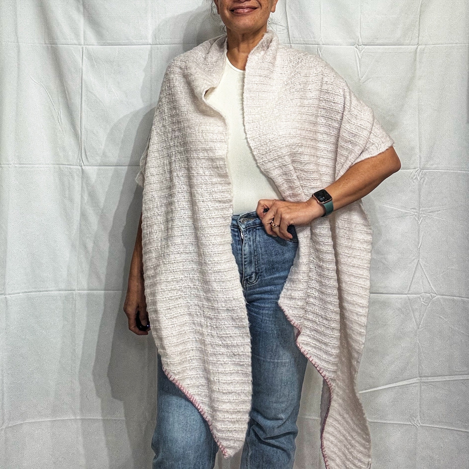 Marcus Adler Blush Pink Shawl Sz O/S NWT