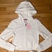 NEW! NWT JUICY COUTURE Velour OG Bling Tracksuit Hoodie & Pant Set White Size S