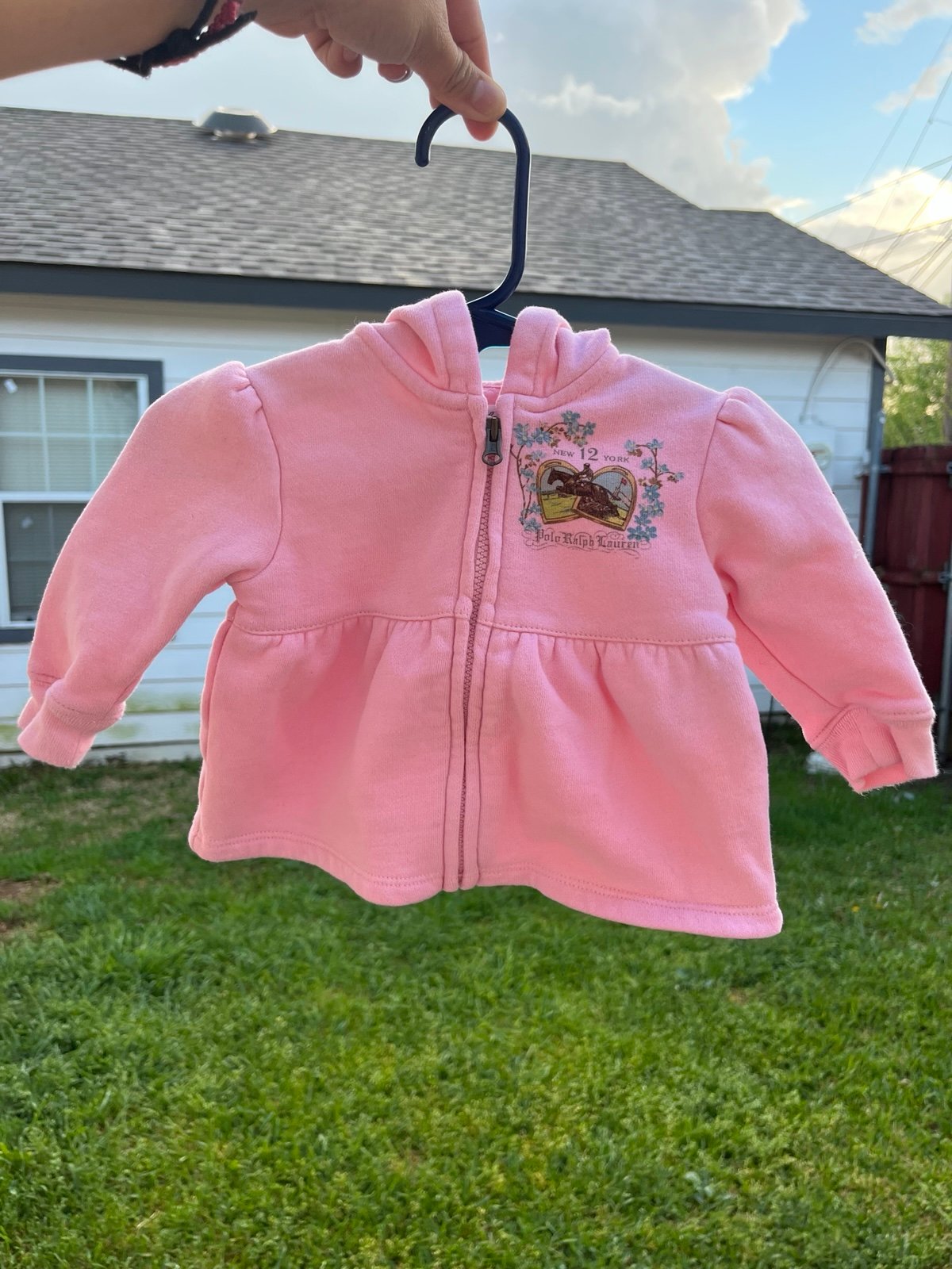 Pink Polo Ralph Lauren baby girl jacket