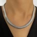 Sterling Silver Womens Flat Snake Herringbone Chain Necklace 16 Ladies Jewelry