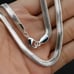 Sterling Silver Womens Flat Snake Herringbone Chain Necklace 16 Ladies Jewelry