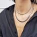 Sterling Silver Womens Flat Snake Herringbone Chain Necklace 16 Ladies Jewelry