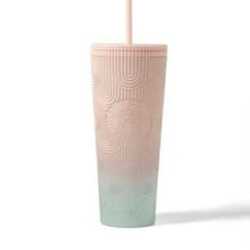 NEW Starbucks Singapore 2023 Gradient Pink Blue Scales Cup 24oz
