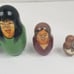 President Bill Clinton/Lewinsky/Hillary/Tripp Wood Russian Nesting Dolls Sax