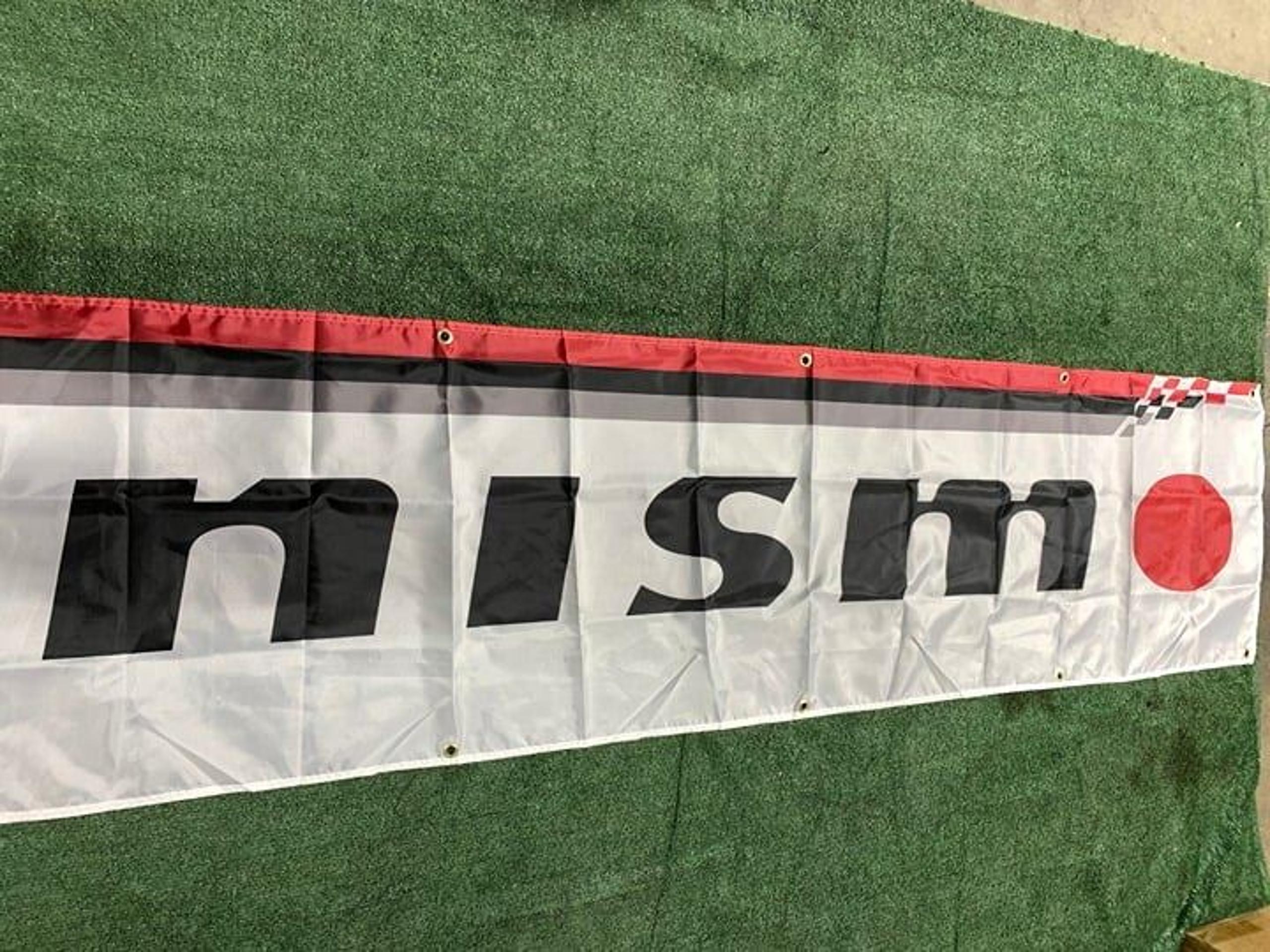 Nismo Banner Flag 2x8ft 60x240cm Poly Garage Shop Wall Decor