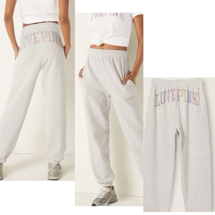 VS PINK BLING CLASSIC PANTS L