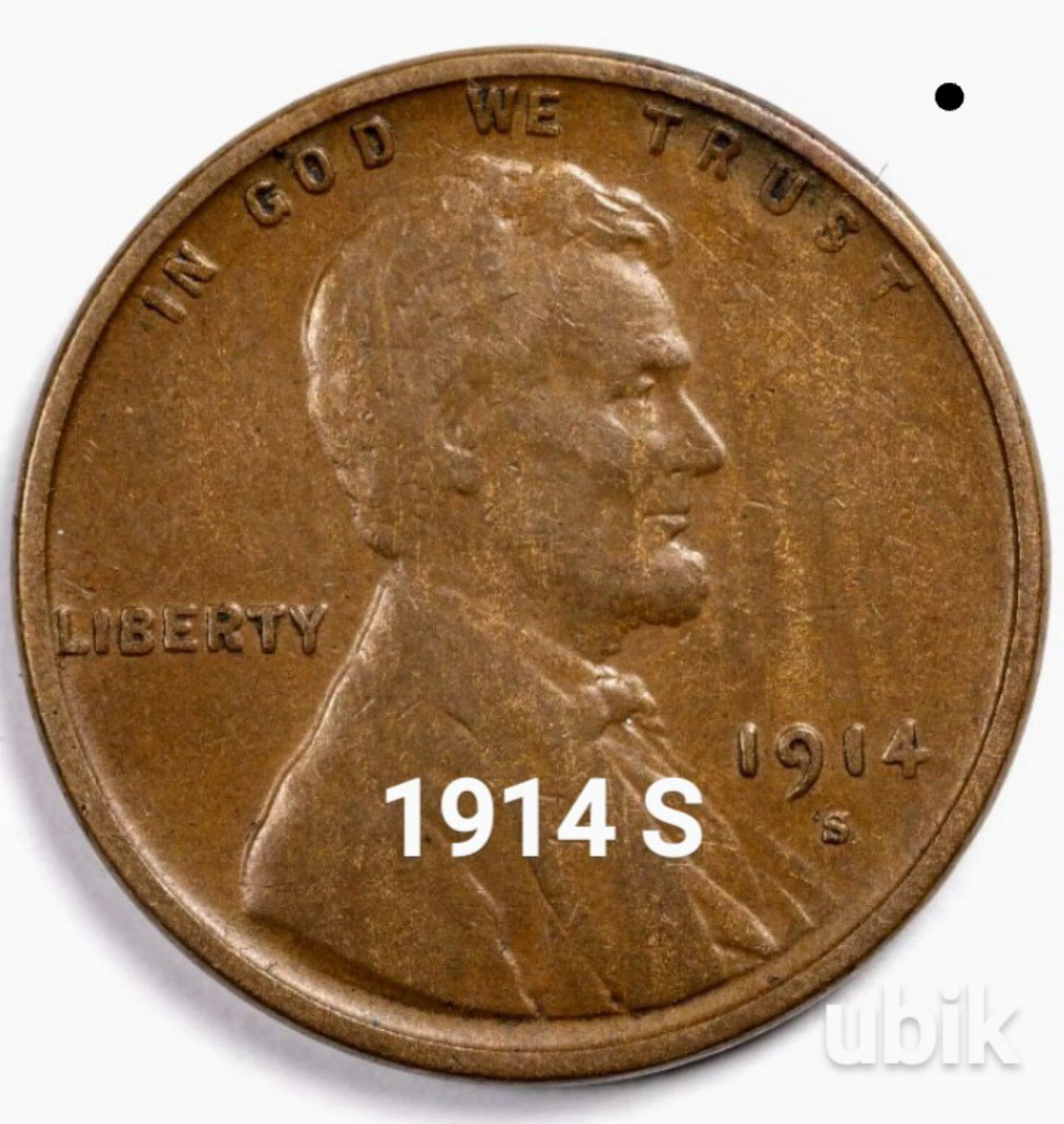 ☆ 1914 S Lincoln Wheat Cent Penny • Semi-Key Date • BN • VF