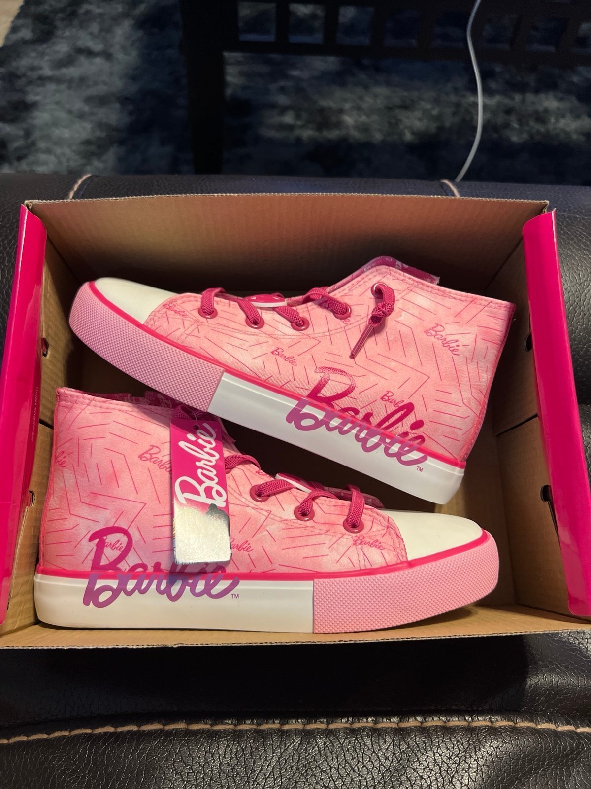 Barbie High Top Sneakers Shoes for Girls /Kids Size 3 New