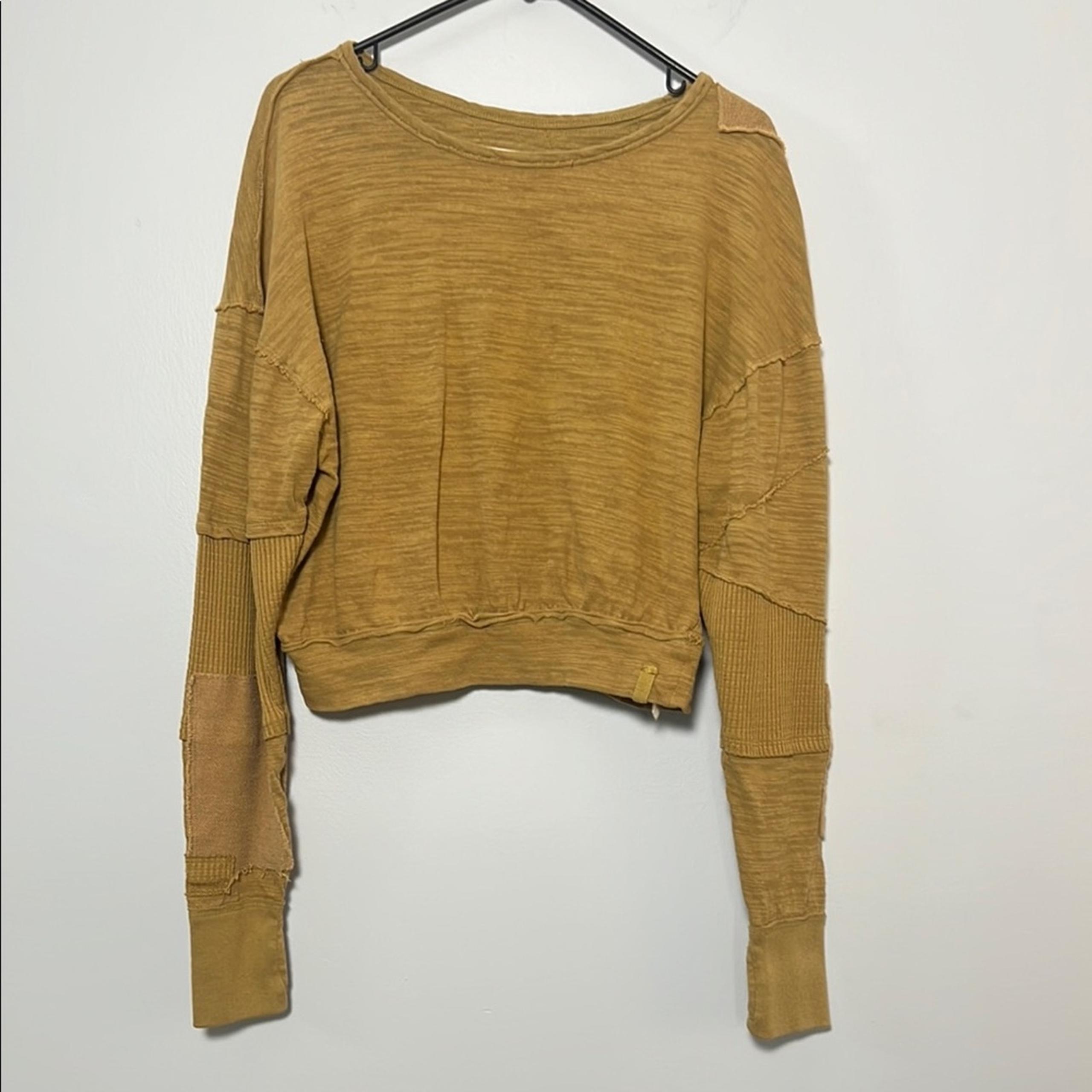 Free People We The Free Patchwork Pullover Long Sleeve Size Small
