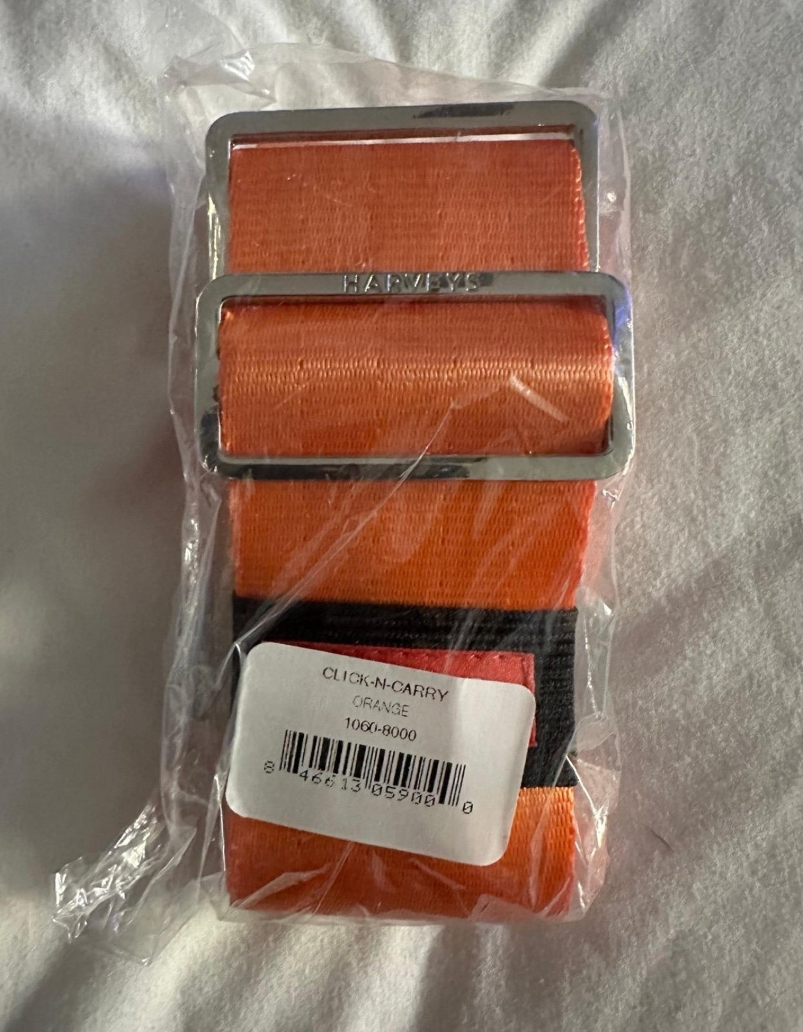 FREE SHIPPING Harveys Seatbelt bag 5 Panel Orange CNC NIP crossbody purse strap