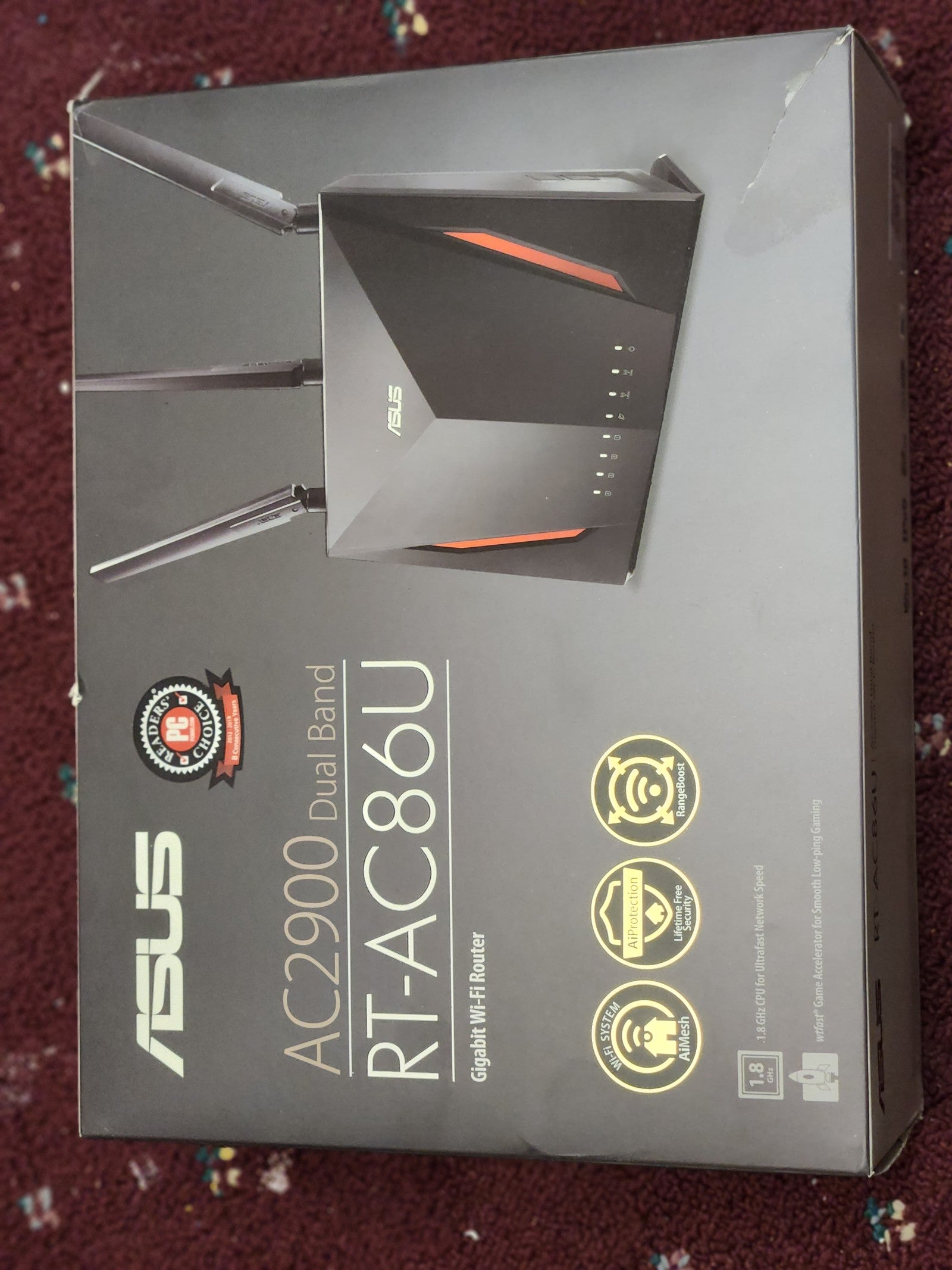 Asus ac2900 dual band gaming router. Brand new