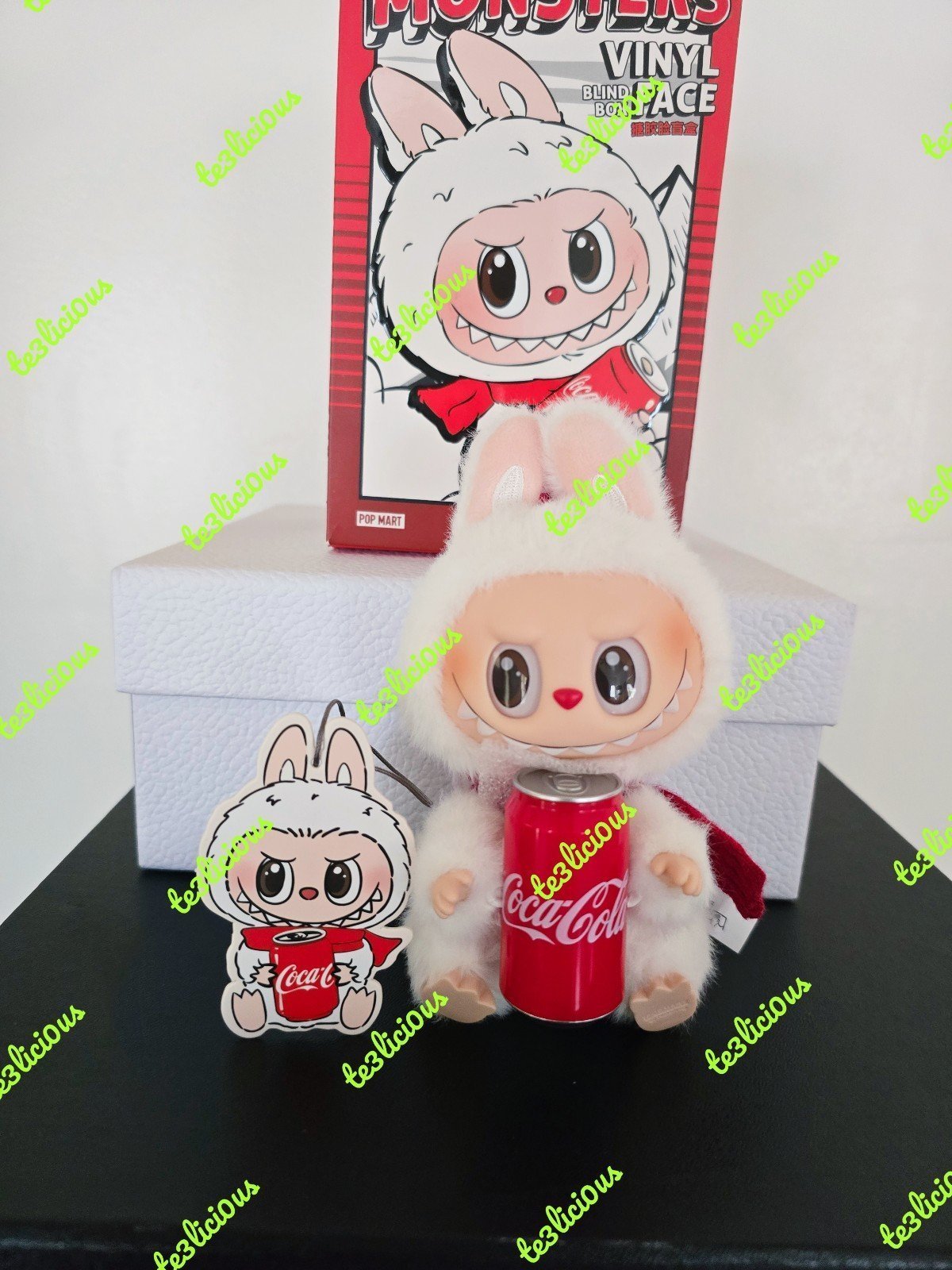POPMART LABUBU THE MONSTERS COCA COLA VINYL FACE BLIND BOX PENDANT