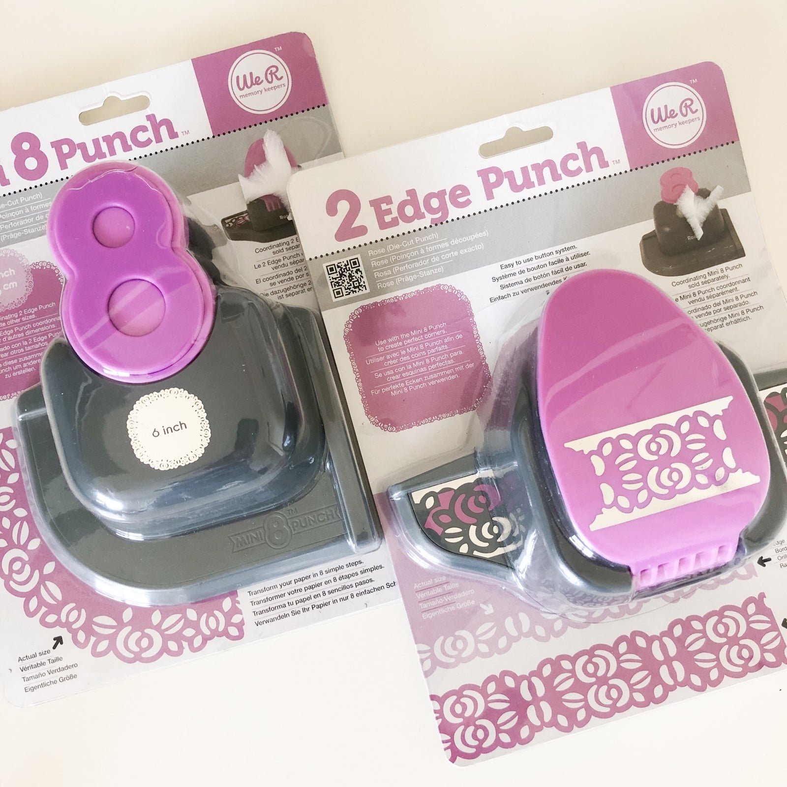We R memory keepers - 2 edge die cut punch Rose