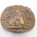 Hesston Outfit Rodeo Belt Buckle NOS 1985 Tournament Vintage Cowboy Western Wear