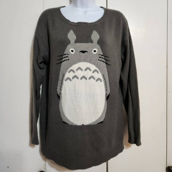 Small Her Universe My Neighbor Totoro Gray Studio Ghibli Anime Pullover Sweater