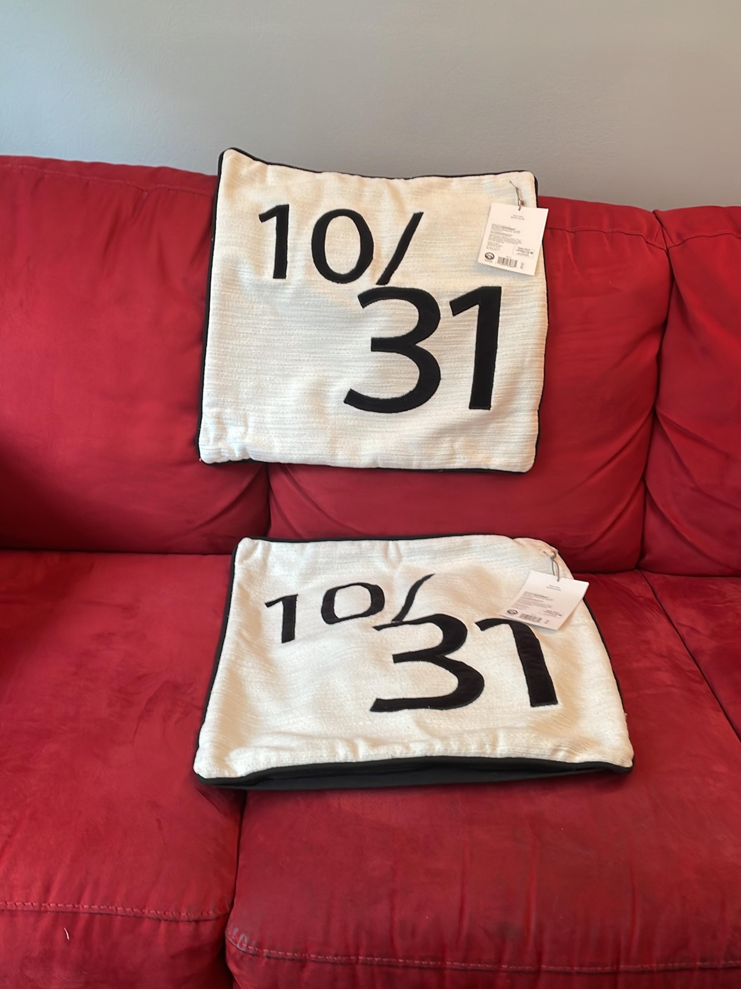 Pair of Halloween Throw Pillow Covers