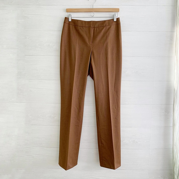 Lafayette 148 - Barrow - Brown lightweight wool dress pants, sz 6