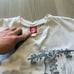 Men's Vintage Y2k Element Skeleton Scarecrow White Skate Skateboarding Shirt M