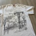 Men's Vintage Y2k Element Skeleton Scarecrow White Skate Skateboarding Shirt M