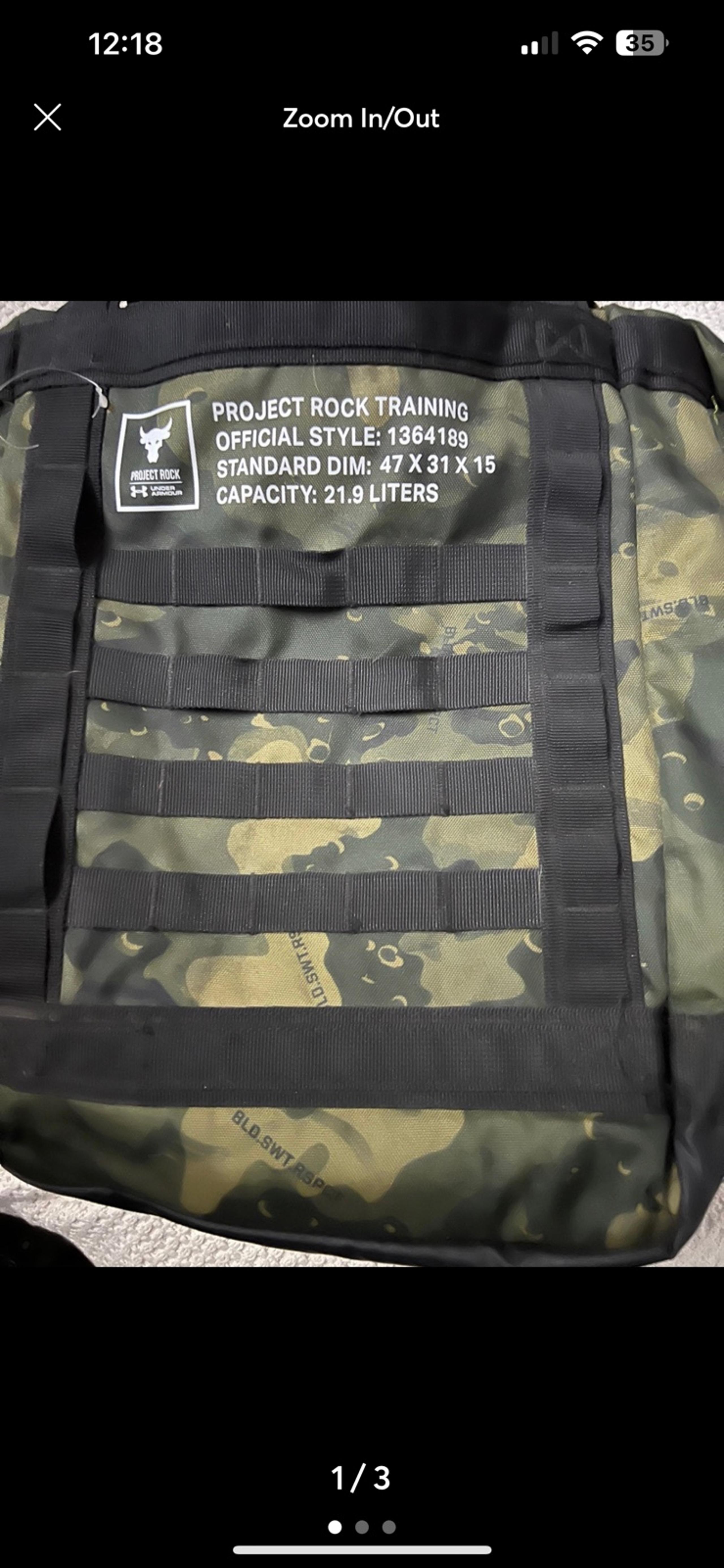 Under Armour Project rock