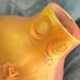Harrach Carillon Vase Bohemian Art Glass Mold Blown Colorless Glass Antique