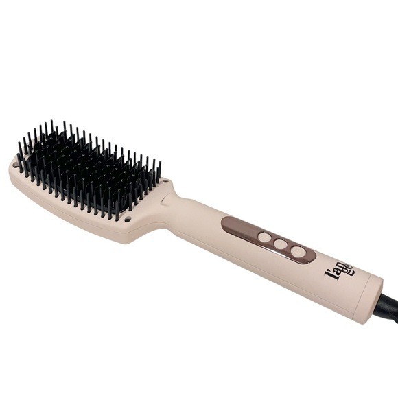 L’ange Pink Le Vite Ceramic Straightening Brush Hair Tool Beauty