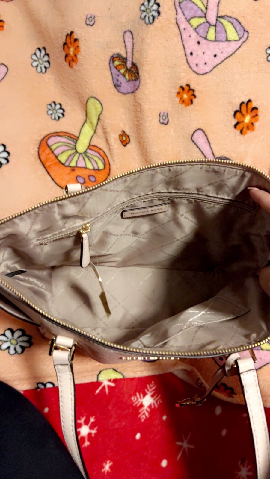 Michael Kors Soft Pink Leather Tote Bag